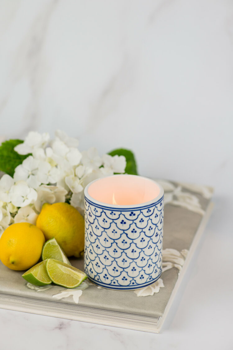 Classic Open Trellis Candle - Amalfi